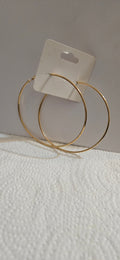 Big Thin Gold Hoops