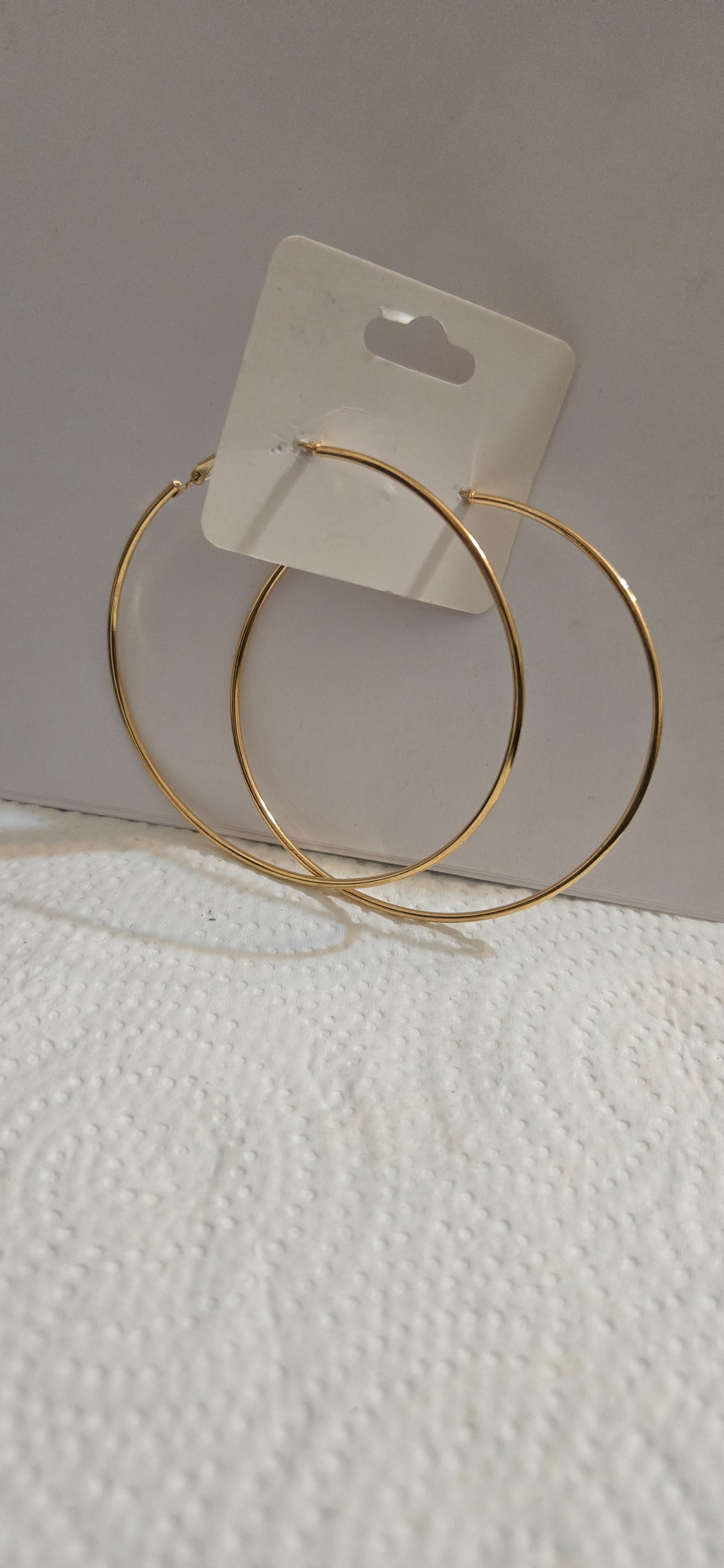 Big Thin Gold Hoops