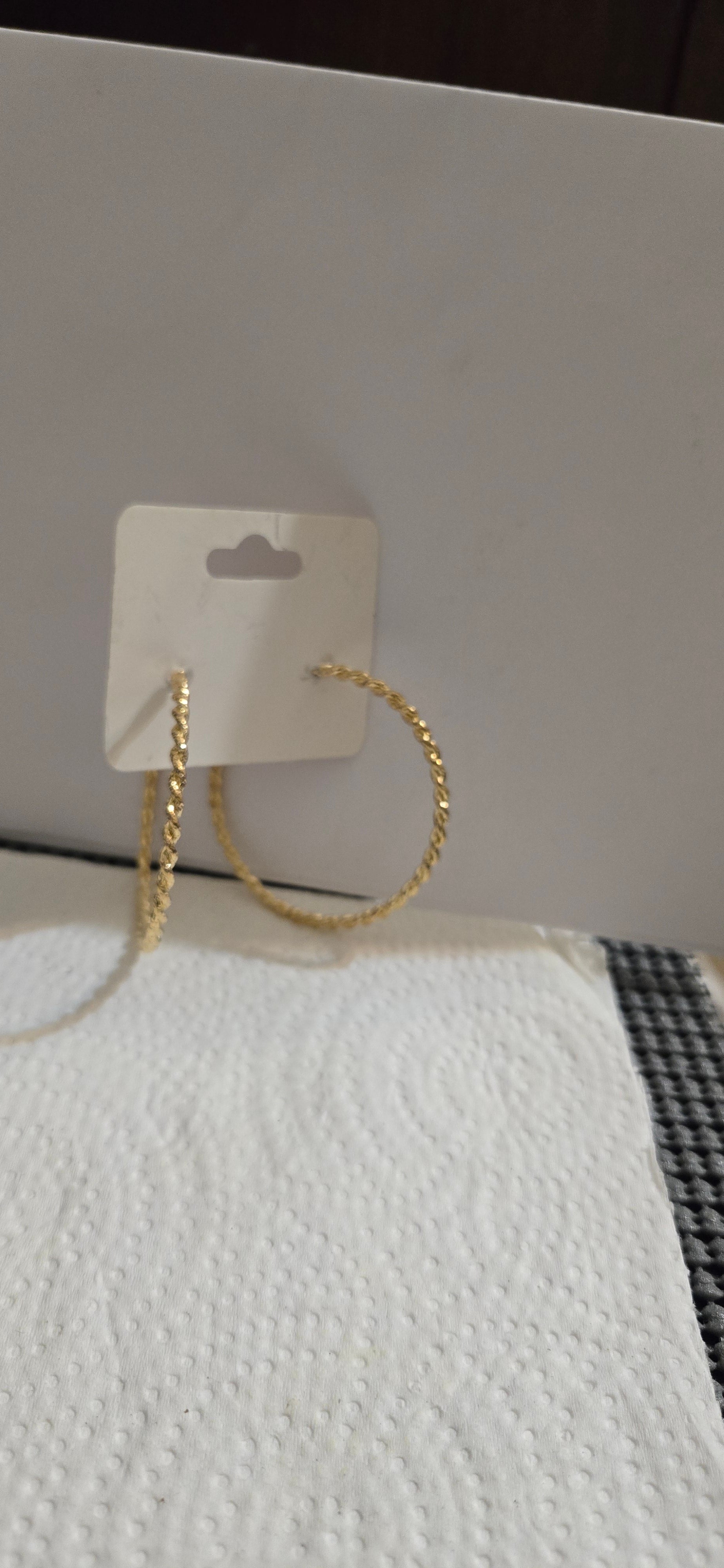 Large Twisted Hoop Earrings