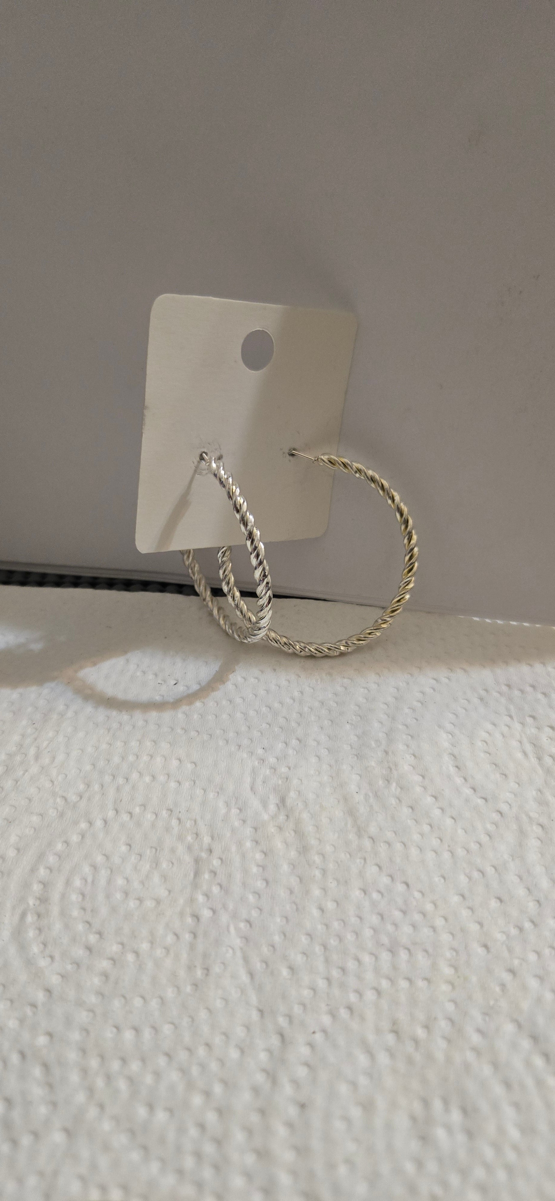 Large Twisted Hoop Earrings